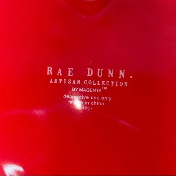 Rae Dunn “LOVE” Red Heart Shaped Jewelry or Trinket Box with White Love Letters - Picture 9 of 12